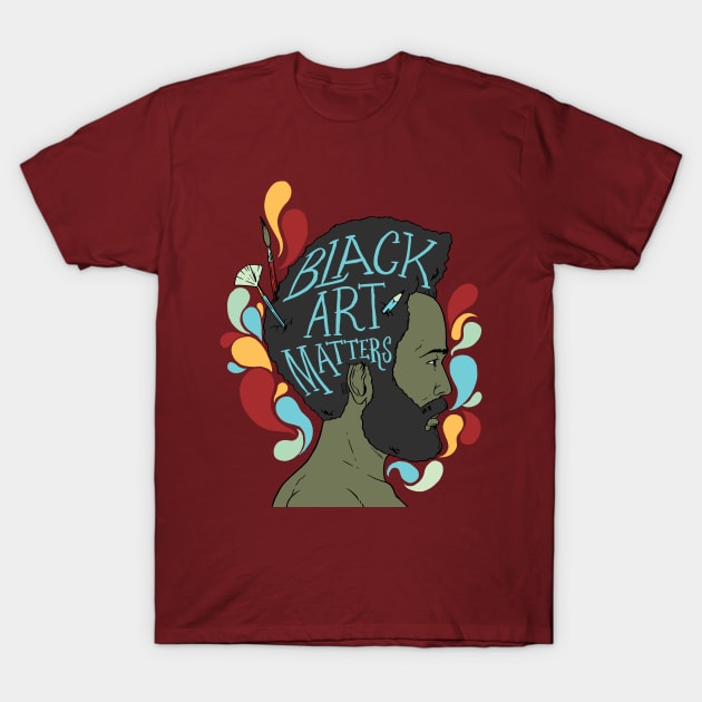 Black Art Matters BHM T-Shirt by Thomcat23